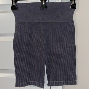 navy blue ribbed biker shorts size S